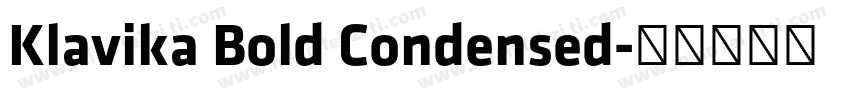 Klavika Bold Condensed字体转换